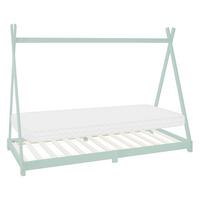 KINDERBETT Tipi mit Matratze 90x200 cm Mint - Mintgrün, Holz (90/200cm) - ML-DESIGN