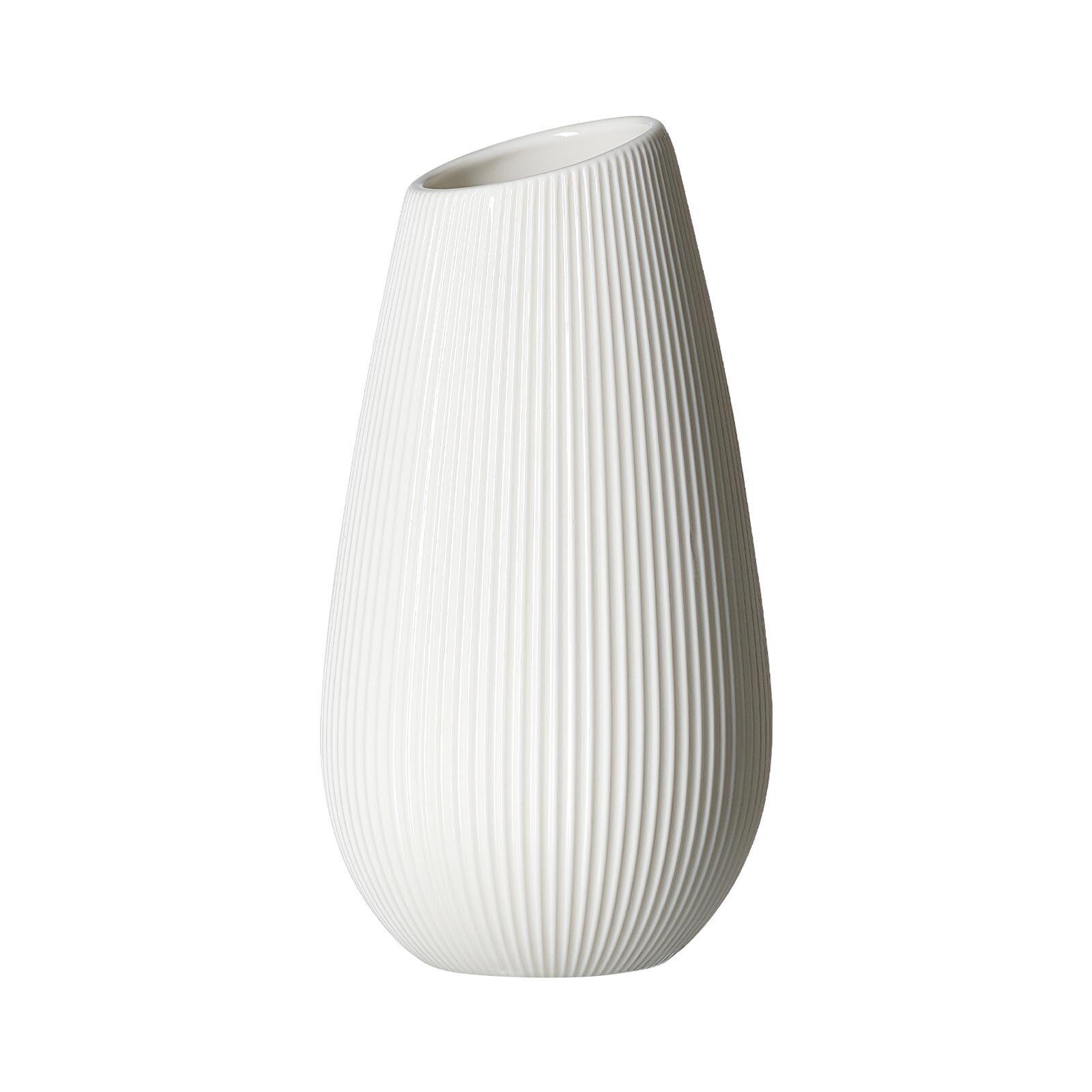 VASE Alma weiß 20 cm - Weiß, Keramik (20cm) - Ritzenhoff Breker