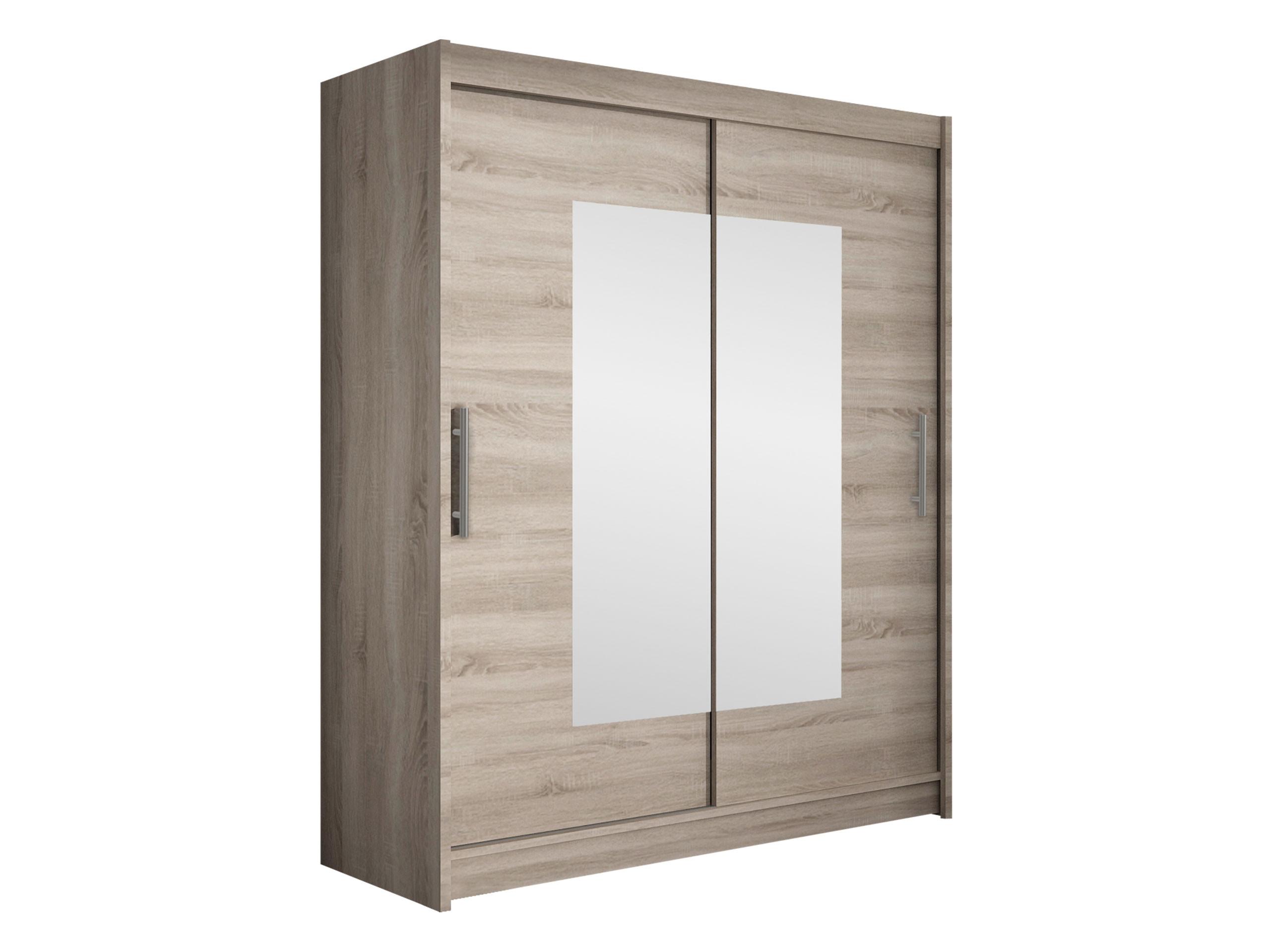 SCHWEBETÜRENSCHRANK Westa III - Silberfarben/Trüffeleichefarben, Holzwerkstoff/Metall (150/200/58cm) - MIRJAN24