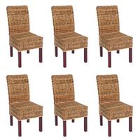 ESSZIMMERSTUHL Braun 6er-Set - Braun, Holz (46/96/41cm) - MCW