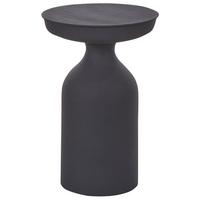 BEISTELLTISCH Metall schwarz rund 33 cm Tenjo - Schwarz, Metall (33/33/50cm) - Beliani