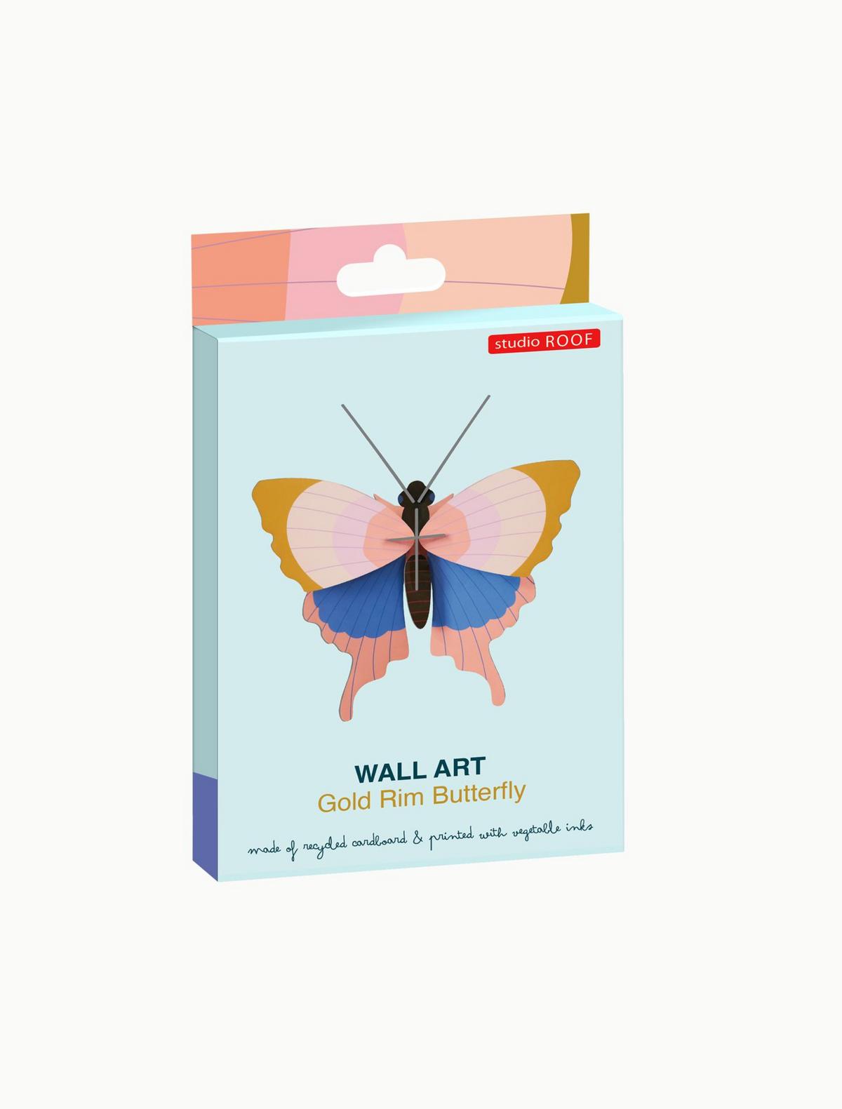 WANDDEKO Sanfte Flügelpracht 6/15 cm - Multicolor, Wellpappe (6/15/14cm) - Studio Roof