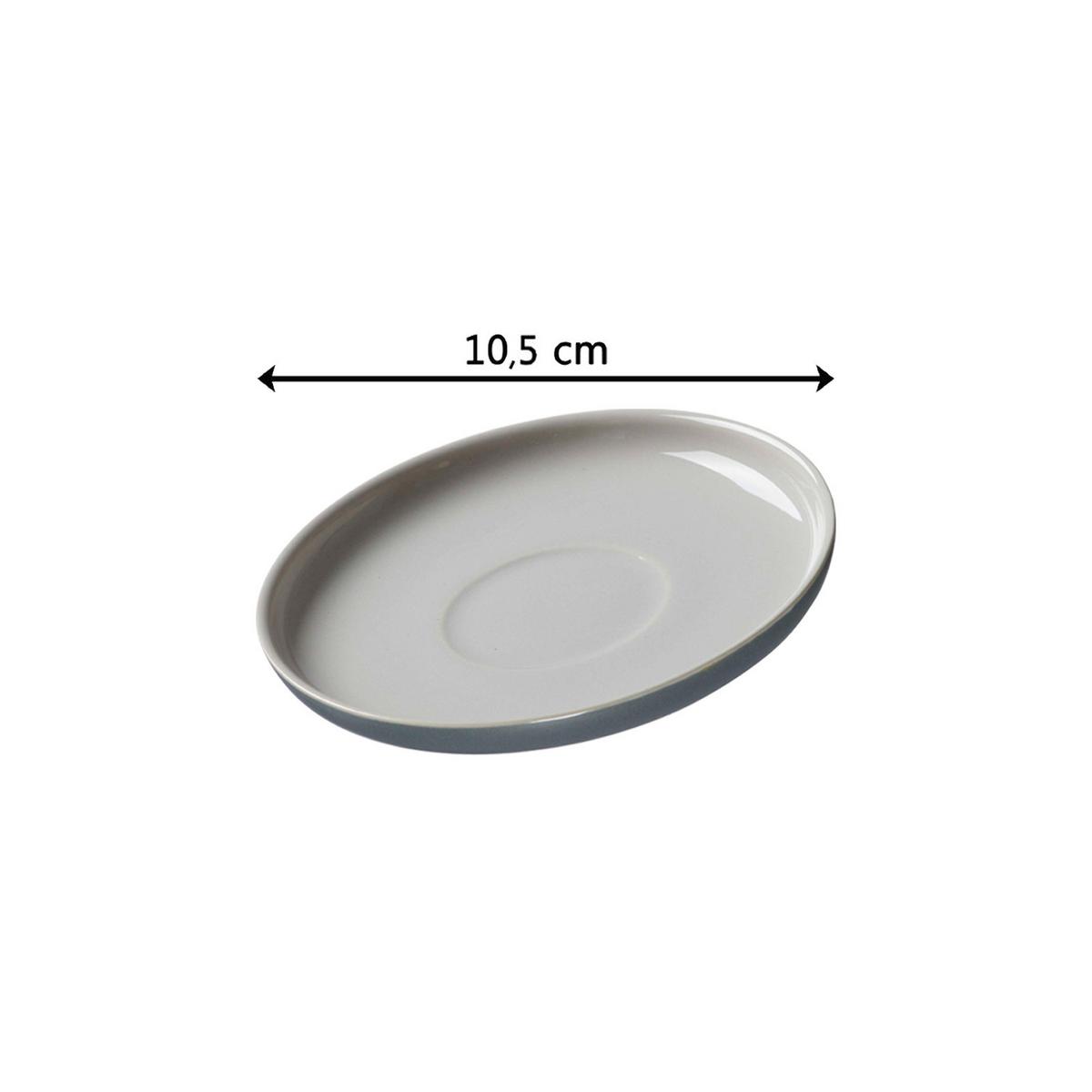 ESPRESSOTASSE MIT UNTERTASSE Jasper Grau 100 ml - Grau, Keramik (10.5/7.5/10.5cm) - Ritzenhoff Breker