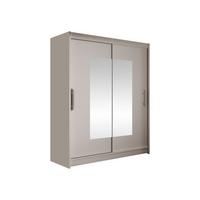 SCHWEBETÜRENSCHRANK Westa III - Kaschmir/Silberfarben, Holzwerkstoff/Metall (150/200/58cm) - MIRJAN24