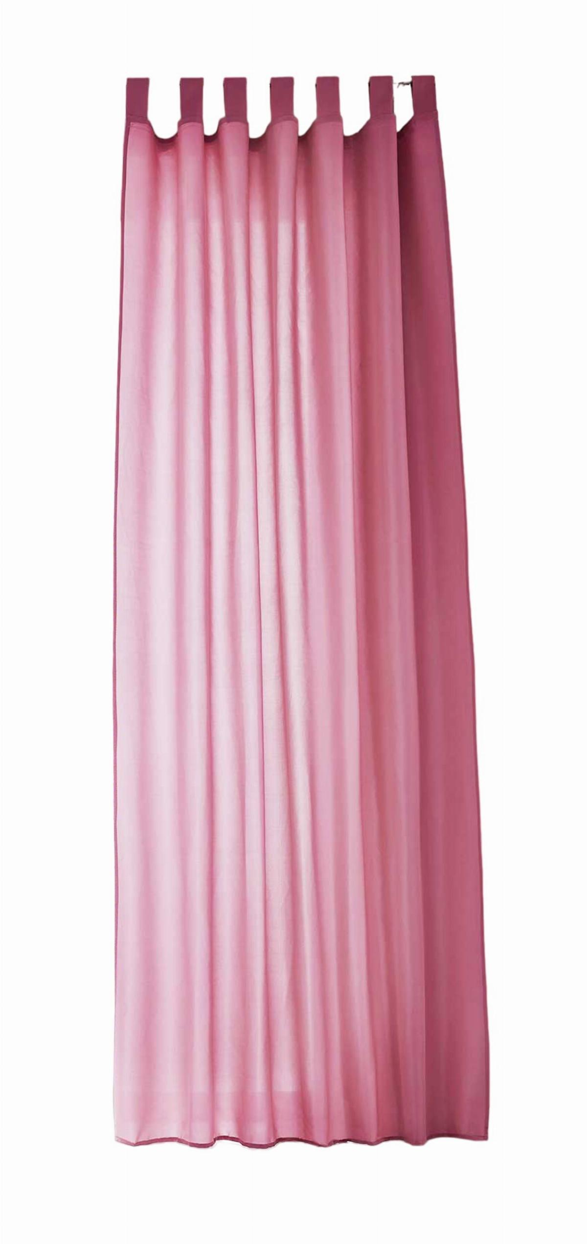 VORHANG POTSDAM HxB 225x140 cm Pink - Pink, Textil (140/225cm) - Gardinenbox