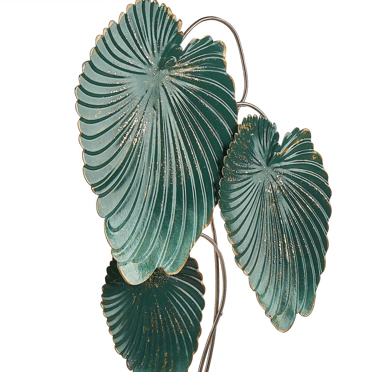 DEKOFIGUR Blau Sodium - Blau/Goldfarben, Metall (26/44/8cm) - Beliani
