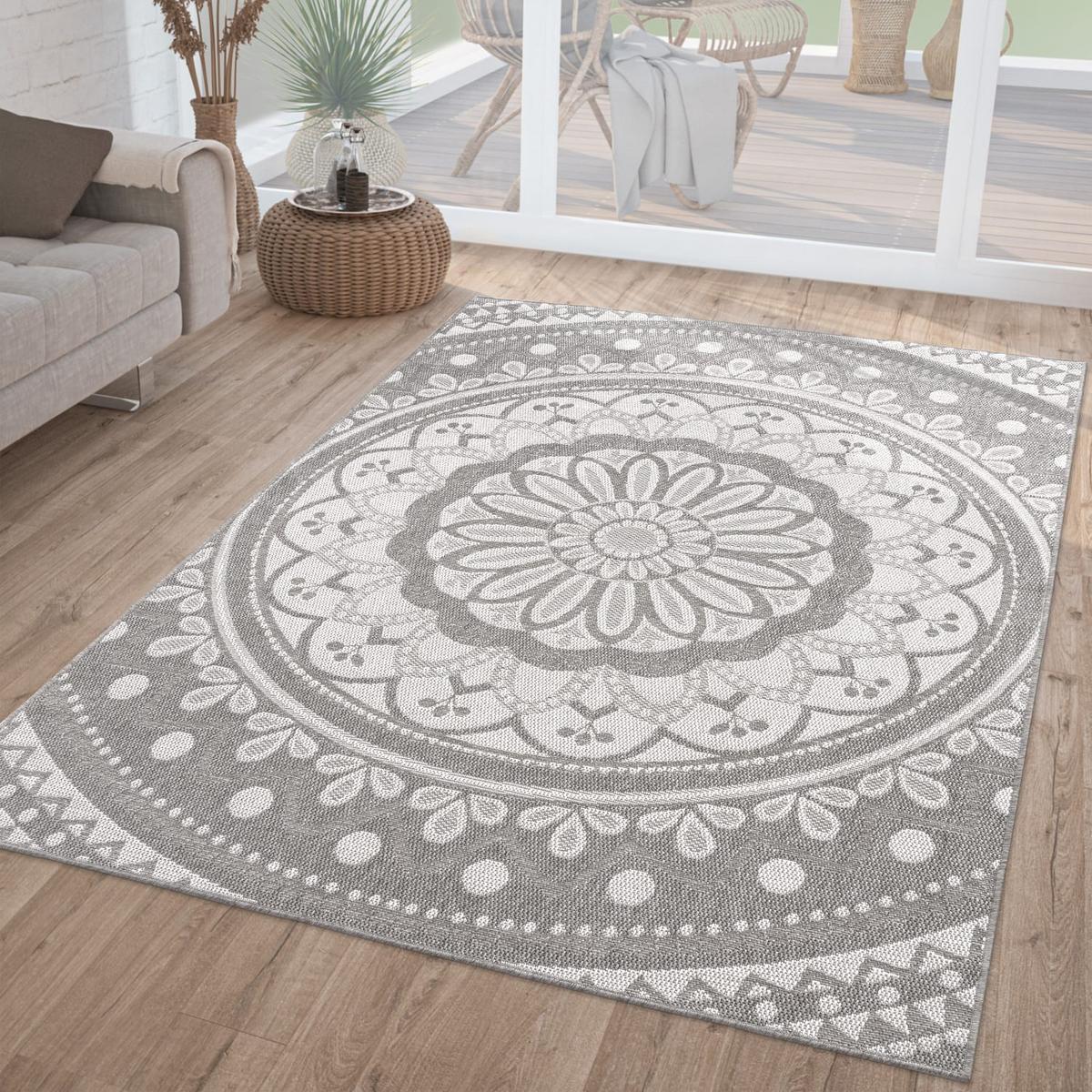 OUTDOORTEPPICH Marokkanisch Grau 60 x 100 cm - Grau, Kunststoff (60/100cm) - TT Home