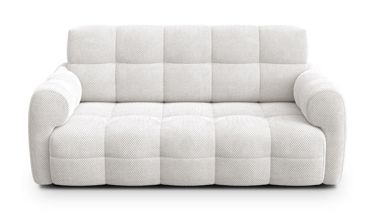 SOFA MELLOW 2,5-Sitzer, creme - Creme/Schwarz, Holz/Textil (183/87/98cm) - Wozimo