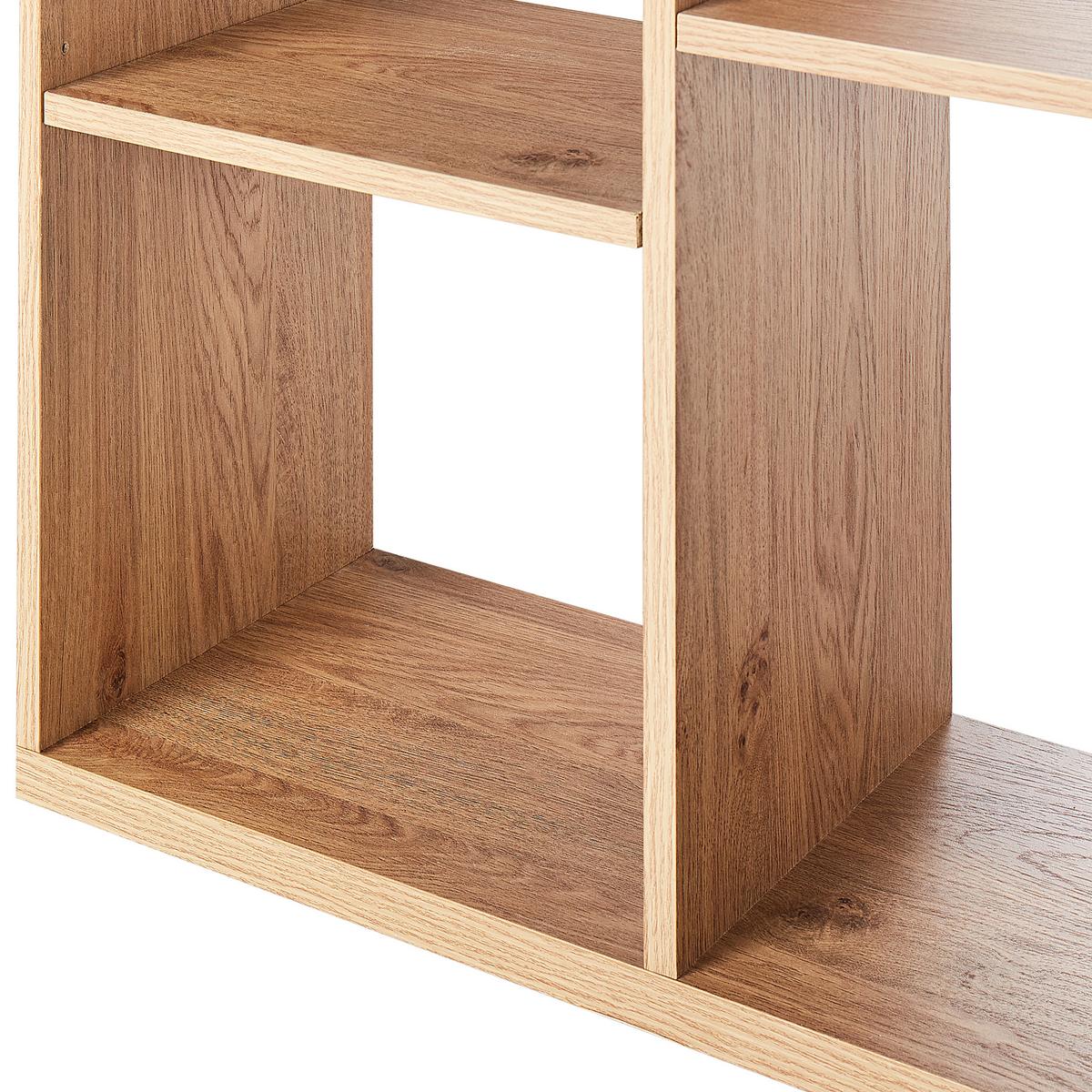 BÜCHERREGAL 175 cm Braun/Schwarz Bangor - Braun, Holzwerkstoff (99/175/26cm) - Beliani