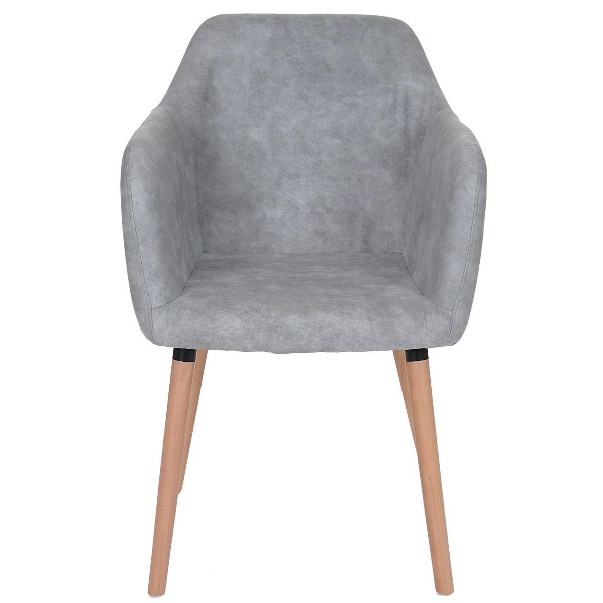 ESSZIMMERSTUHL Beton Dekor - Grau, Textil (58/88/64cm) - MCW