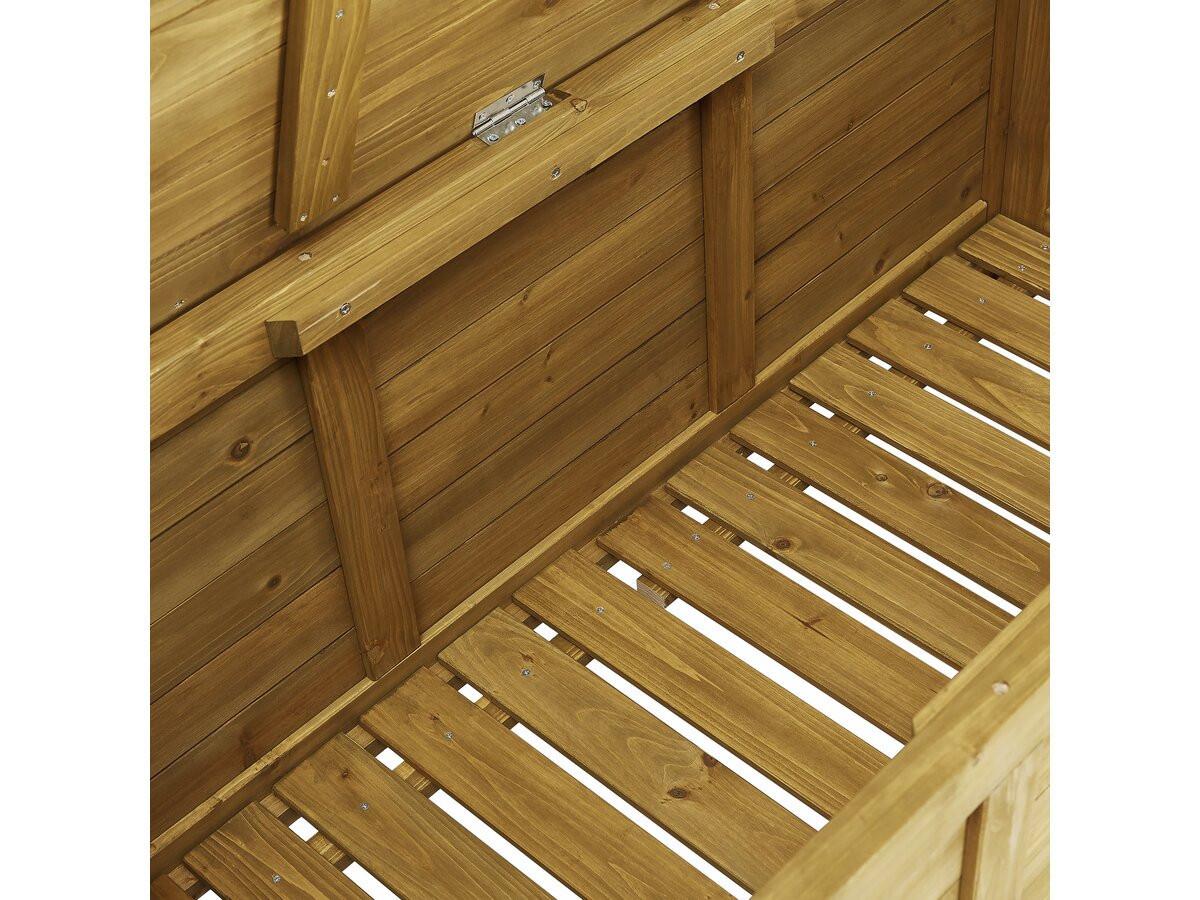 GARTENSCHRANK - GARTENTRUHE gana Braun - Braun, Holz (60/54/125cm) - Habitat Garten