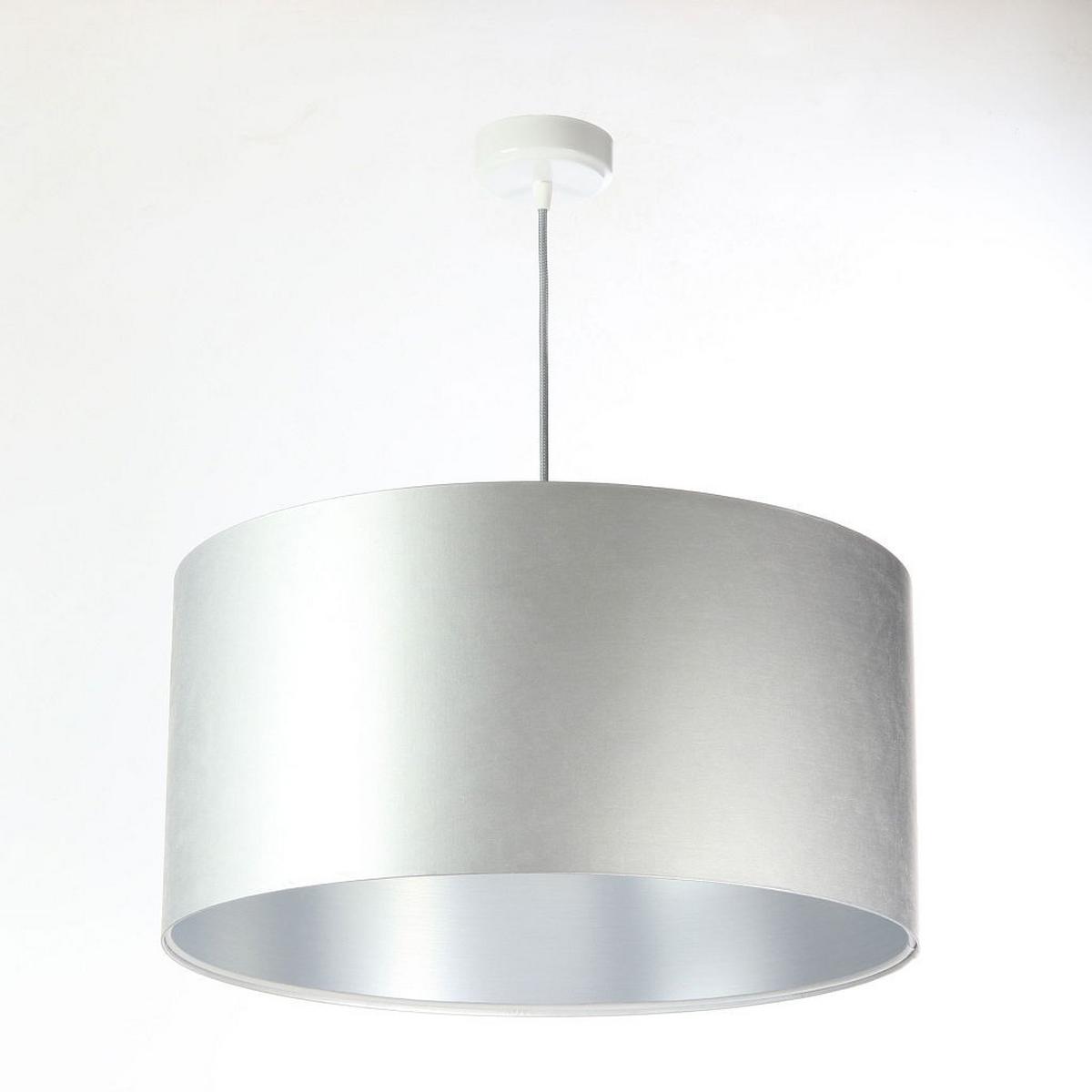 HÄNGELEUCHTE Grau 50/25 cm - Silberfarben/Grau, Kunststoff (50/0.8/25cm) - ONZENO