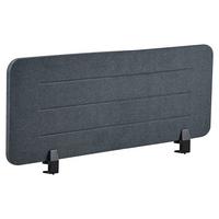 SCHREIBTISCHTRENNWAND 120/40 cm Dunkelgrau Ziggy - Dunkelgrau, Textil (120/40/2cm) - Beliani