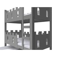 ETAGENBETT AVALON mit Bettkasten 75x180 cm Grau - Grau, Holz (75/180cm) - MASSENO