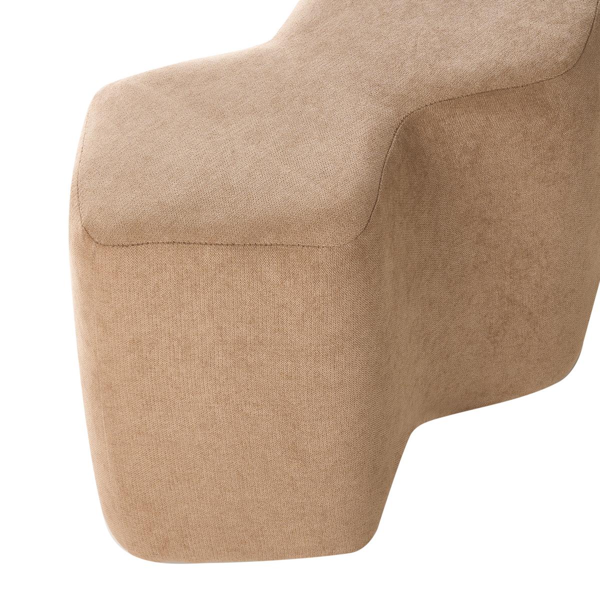 POLSTERBANK Stoff Beige Littleton - Beige, Textil (86/38/30cm) - Beliani