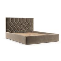 POLSTERBETT Brisa 180/200 cm Taupe im Paros Stoff - Taupe/Schwarz, Holz/Holzwerkstoff (180/200cm) - AltaBeds