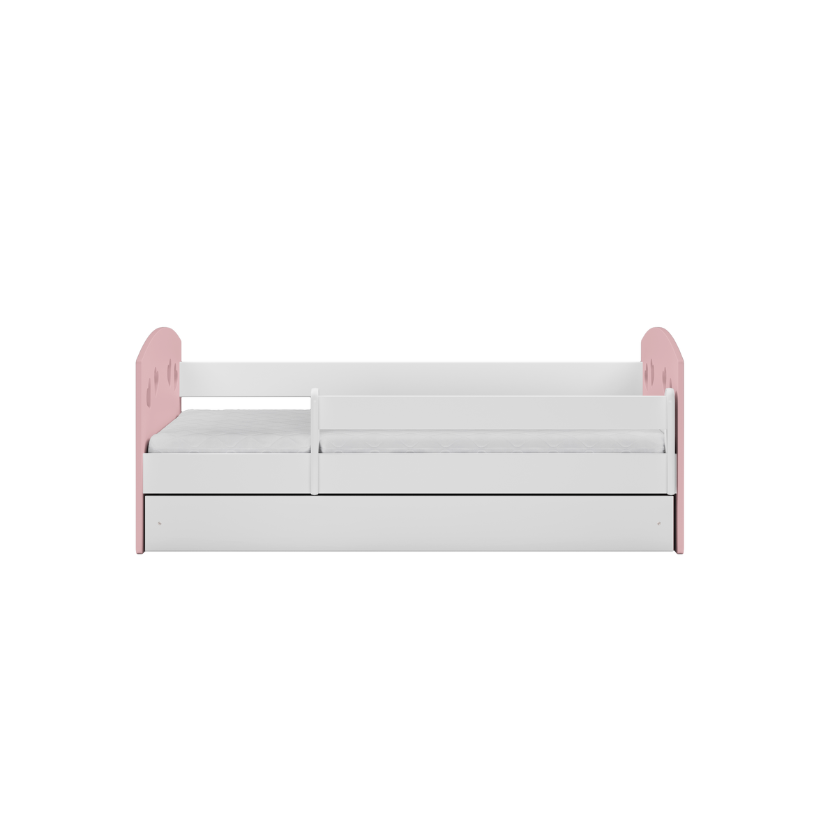 KINDERBETT JULIA mit Schublade ohne Matratze Hellrosa 90/65/184 - Hellrosa, Holzwerkstoff (80/180cm) - RAUMHIRSCH FURNITURE