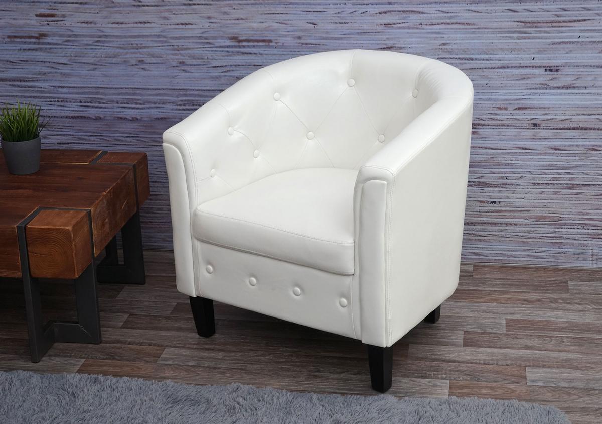 LOUNGESESSEL Weiß - Weiß, Textil (71/75/66cm) - MCW