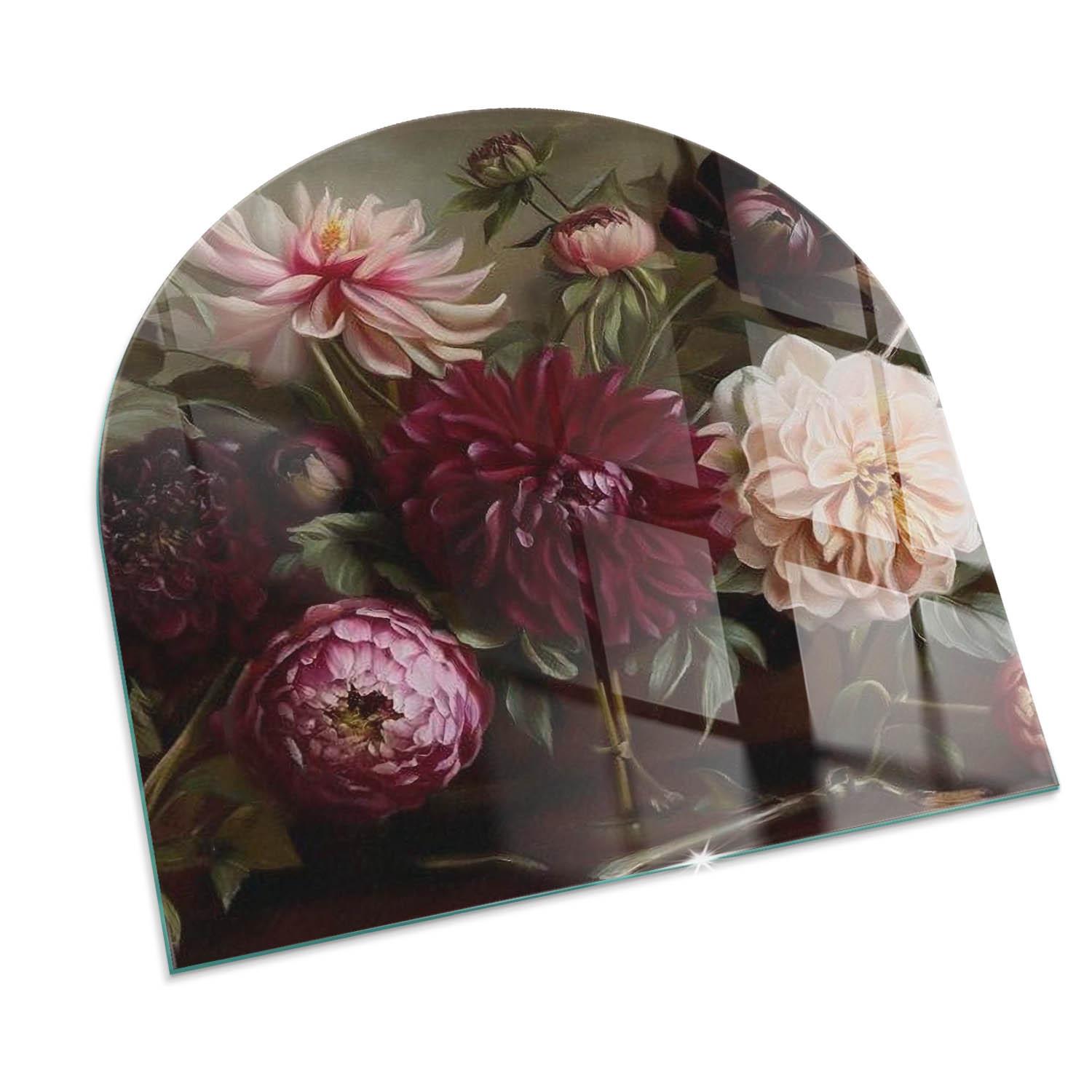 GLASPLATTE für Kamin 100x100 cm - Weinrot, Glas (100/100/0.4cm) - TULUP
