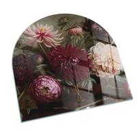 GLASPLATTE für Kamin 100x100 cm - Weinrot, Glas (100/100/0.4cm) - TULUP