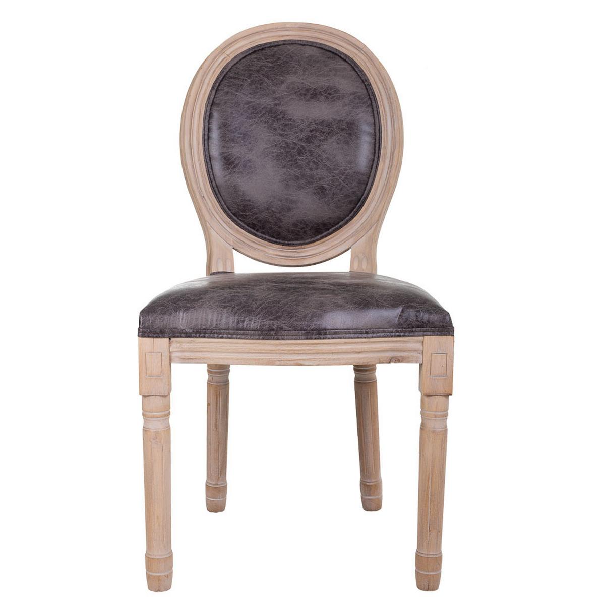 STUHL aus Holz, grau, 48x46cm - Grau, Kunststoff (48/96/46cm) - Wanderlust