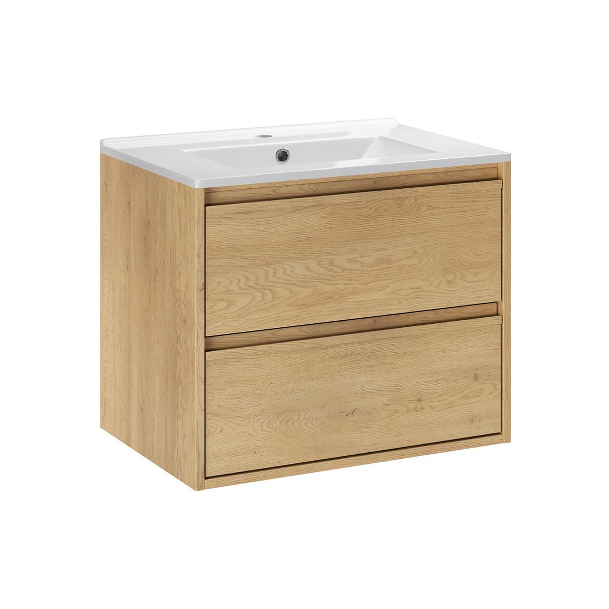 WASCHTISCH 61cm Edmé Holz - Braun, Holzwerkstoff (61/52/46cm) - Petits-meubles