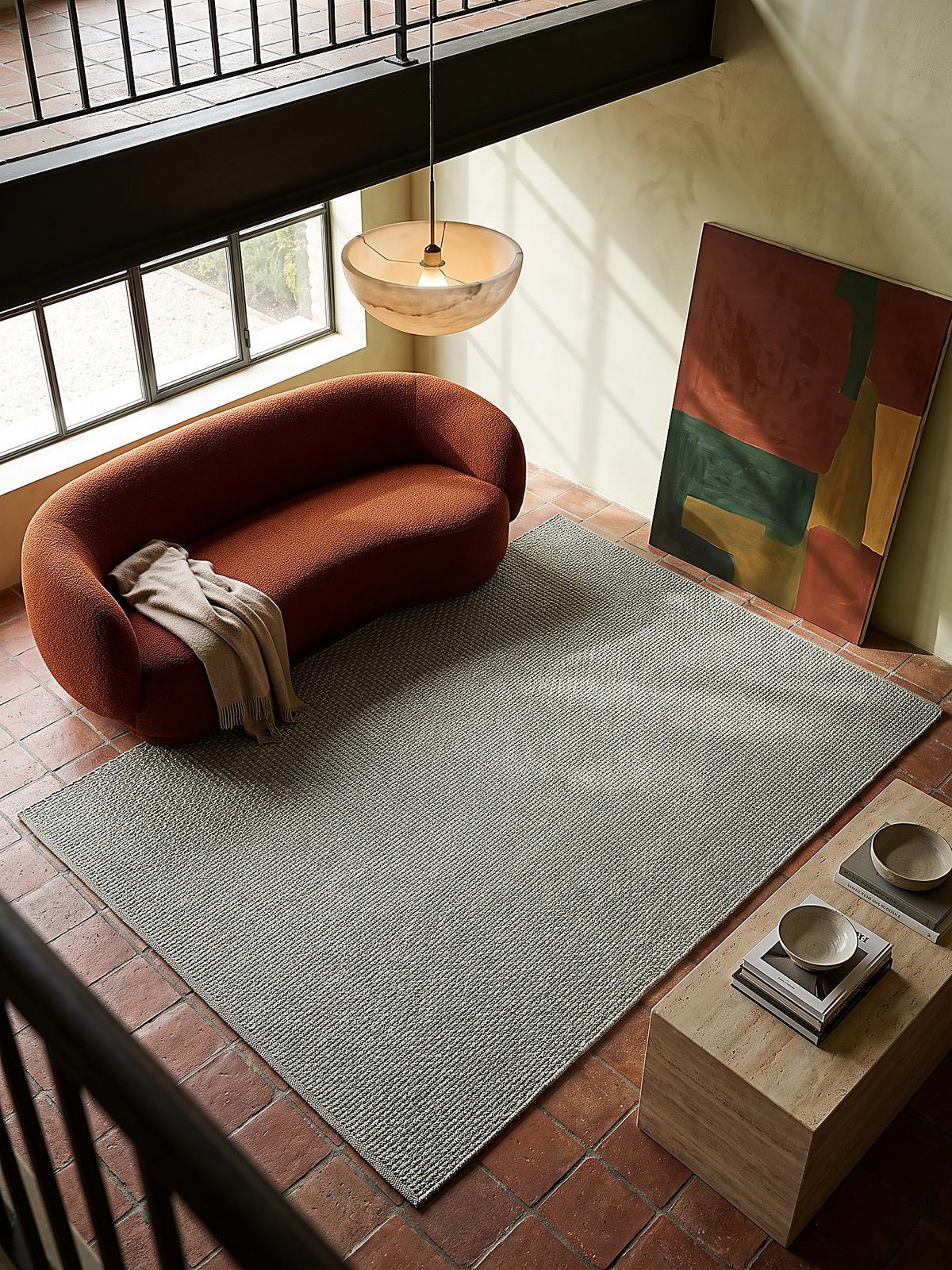 FLACHWEBTEPPICH Uni BROYE Polypropylen Grün 140 x 200 cm - Grün, Textil (140/200cm) - KADIMA DESIGN