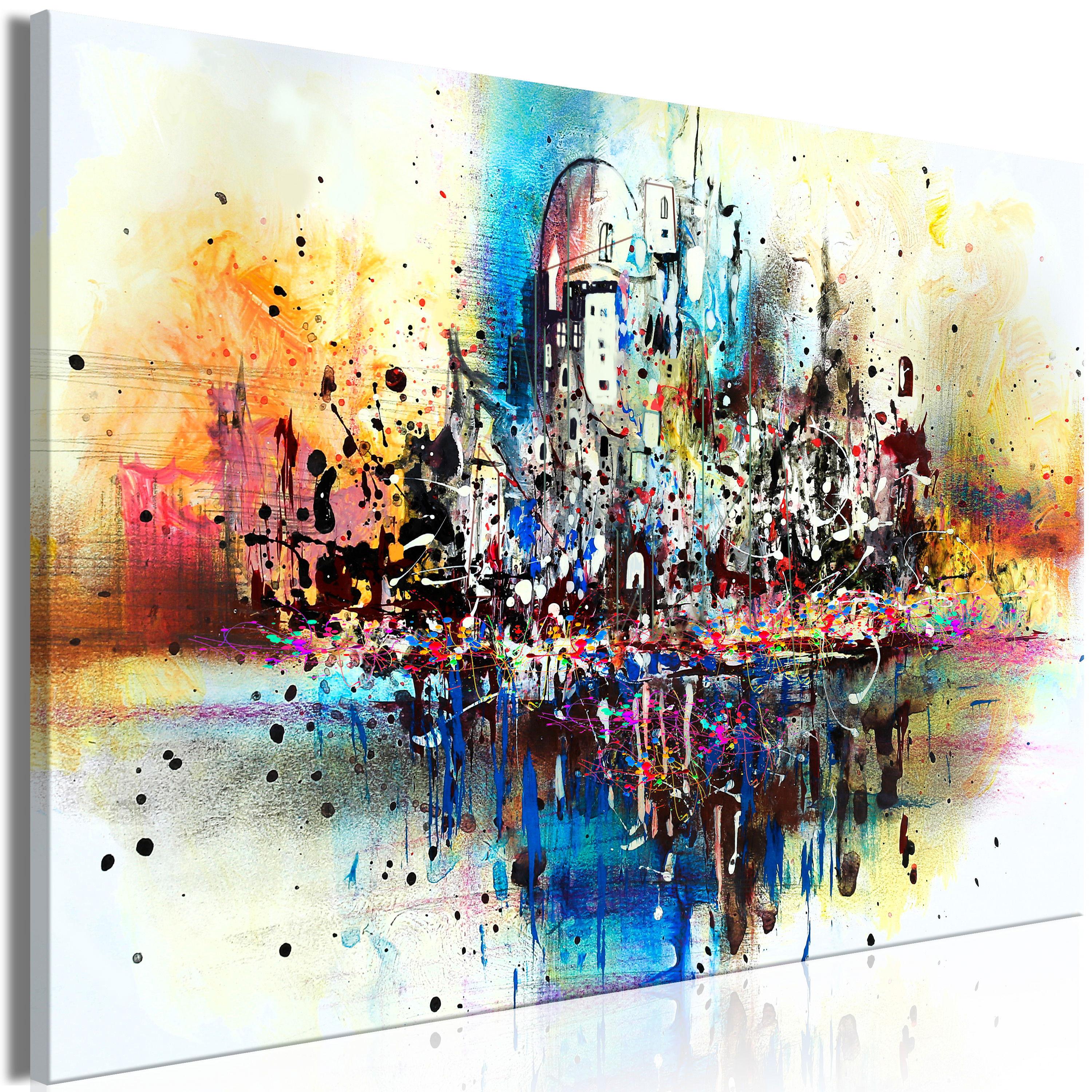 KUNSTDRUCK Bunt 90/60 cm - Multicolor, Textil (90/60cm) - KUNSTLOFT