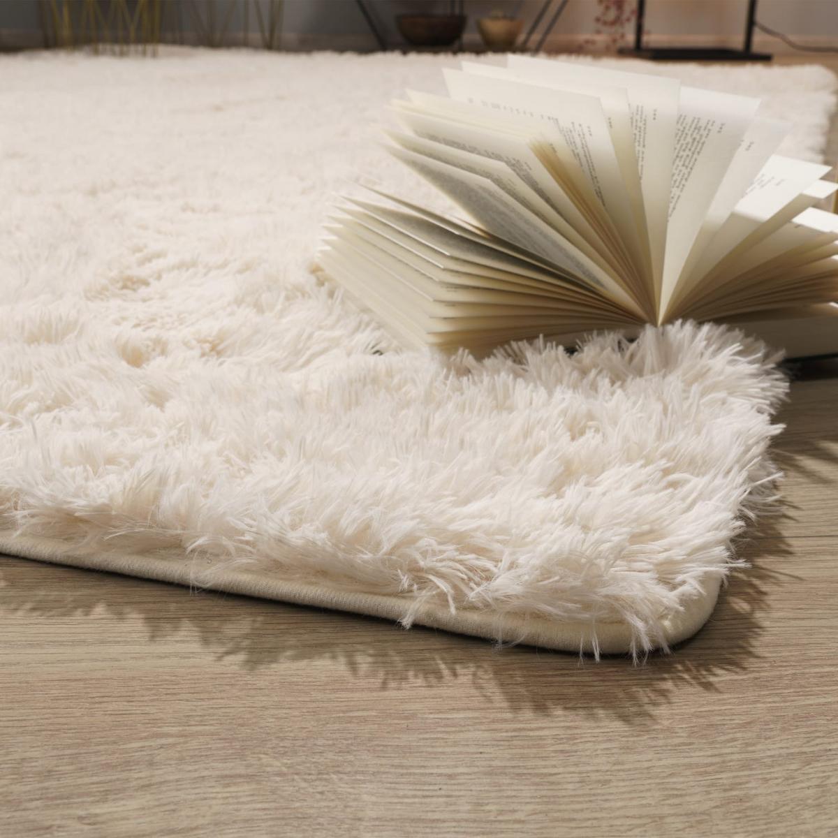 HOCHFLORTEPPICH Creme 60 x 100 cm - Creme, Kunststoff (60/100cm) - TT Home