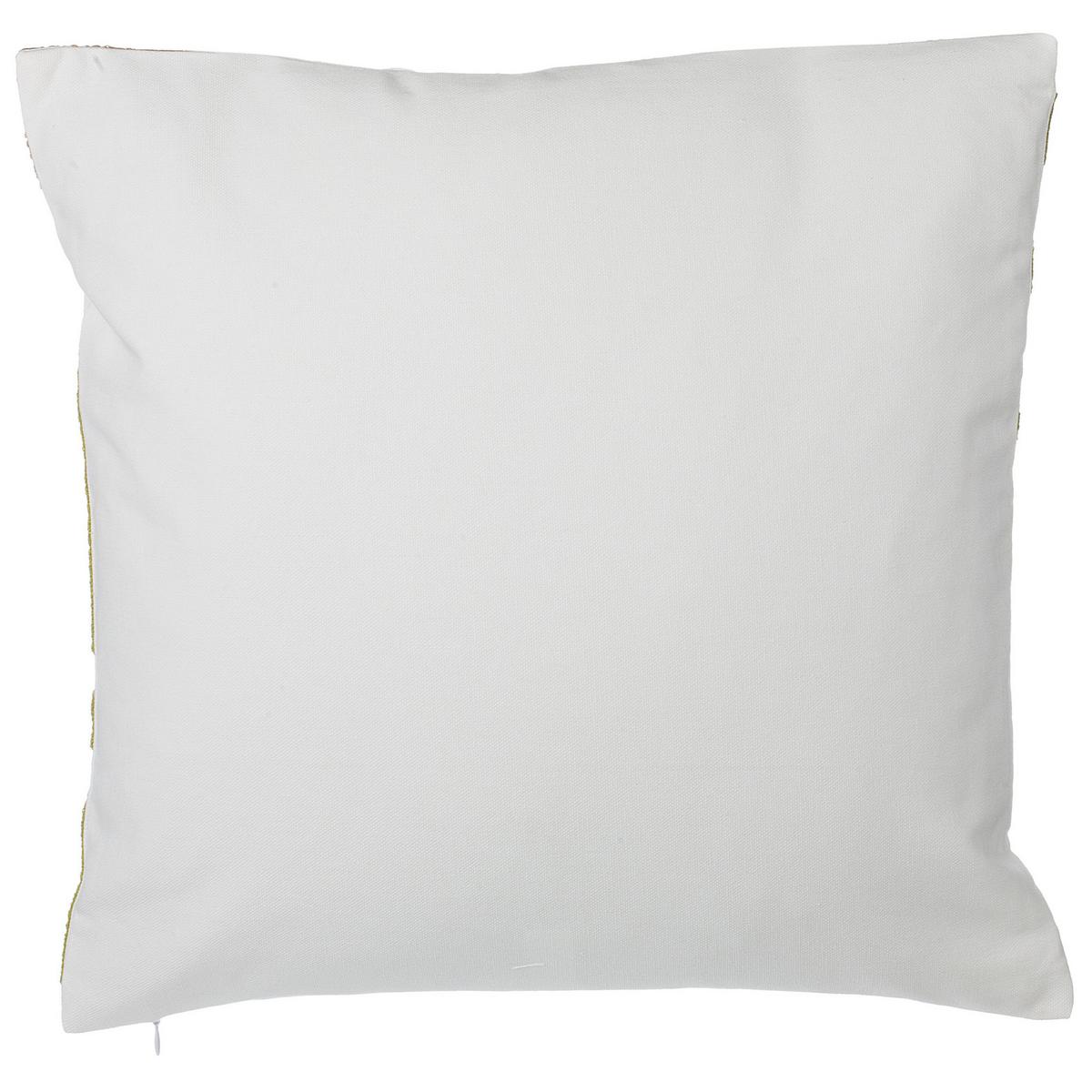 DEKOKISSEN 2er-Set Dunkelgrün 45/45 cm Zenobia - Dunkelgrün, Naturmaterialien/Textil (45/45cm) - Beliani