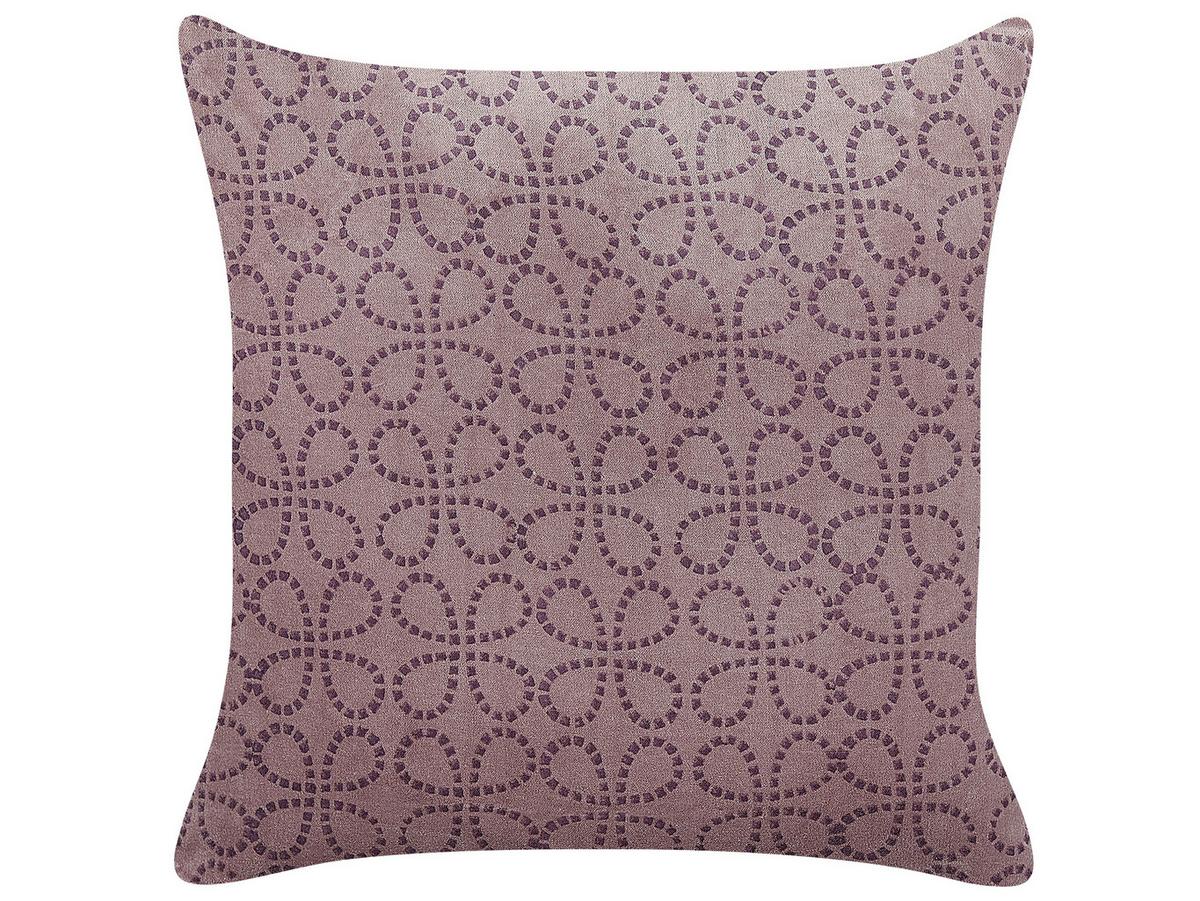 DEKOKISSEN 2er-Set Rosa 45/45 cm Larkspur - Pink, Textil (45/45cm) - Beliani