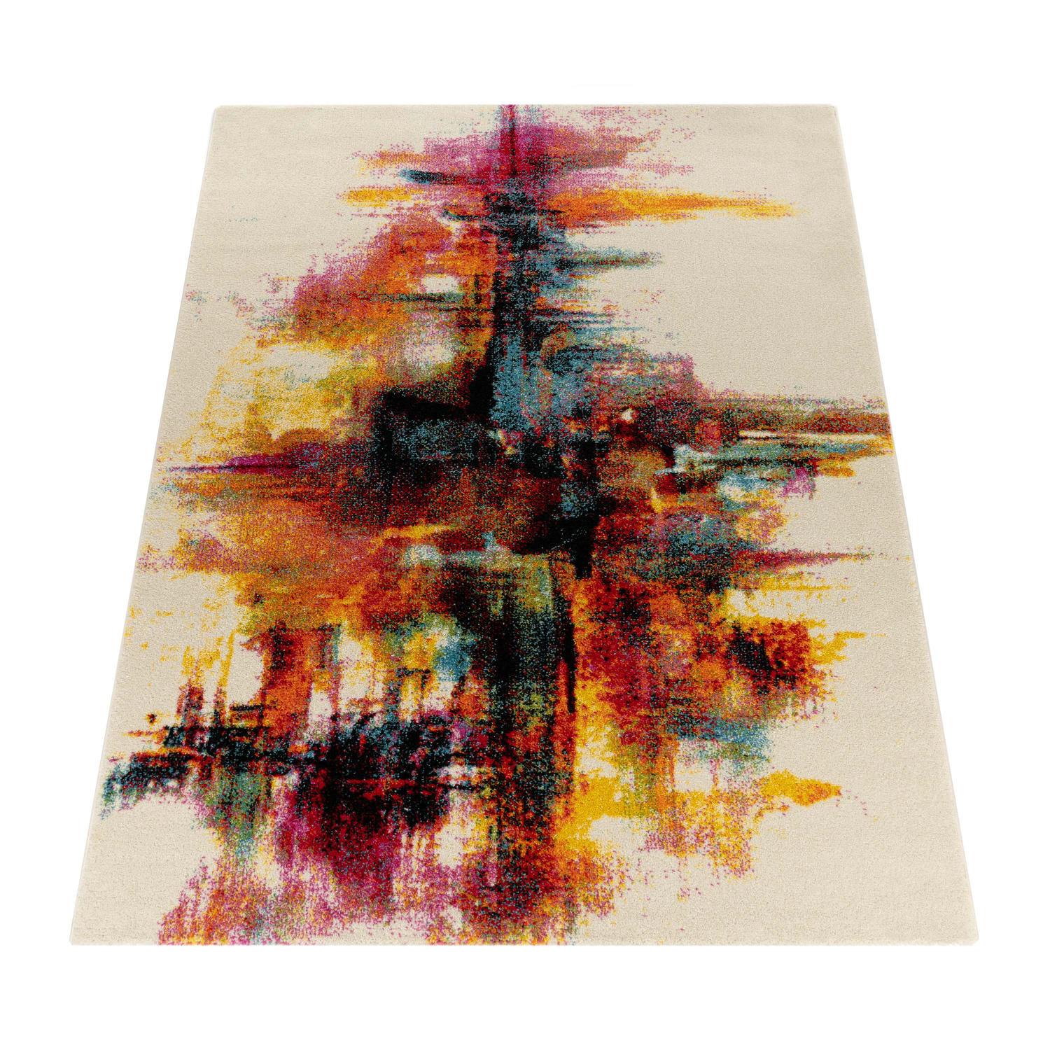 KURZFLORTEPPICH, abstrakt, aus Polypropylen, Florhöhe 12 mm, Mehrfarbig, 160 x 230 cm - Multicolor, Textil (230/160cm) - KADIMA DESIGN