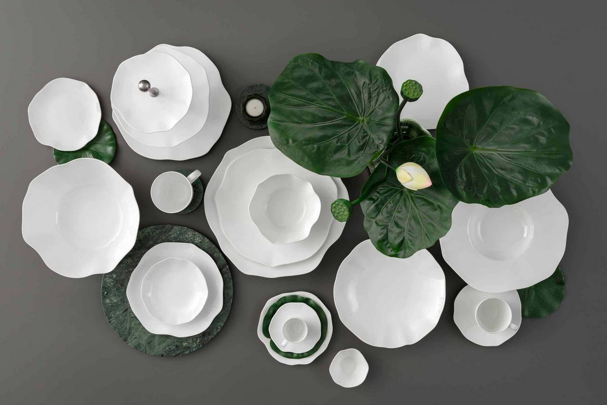 BASIC-SET Pura weiß 6-tlg. - Weiß, Keramik (2/2/2cm) - Villeroy & Boch