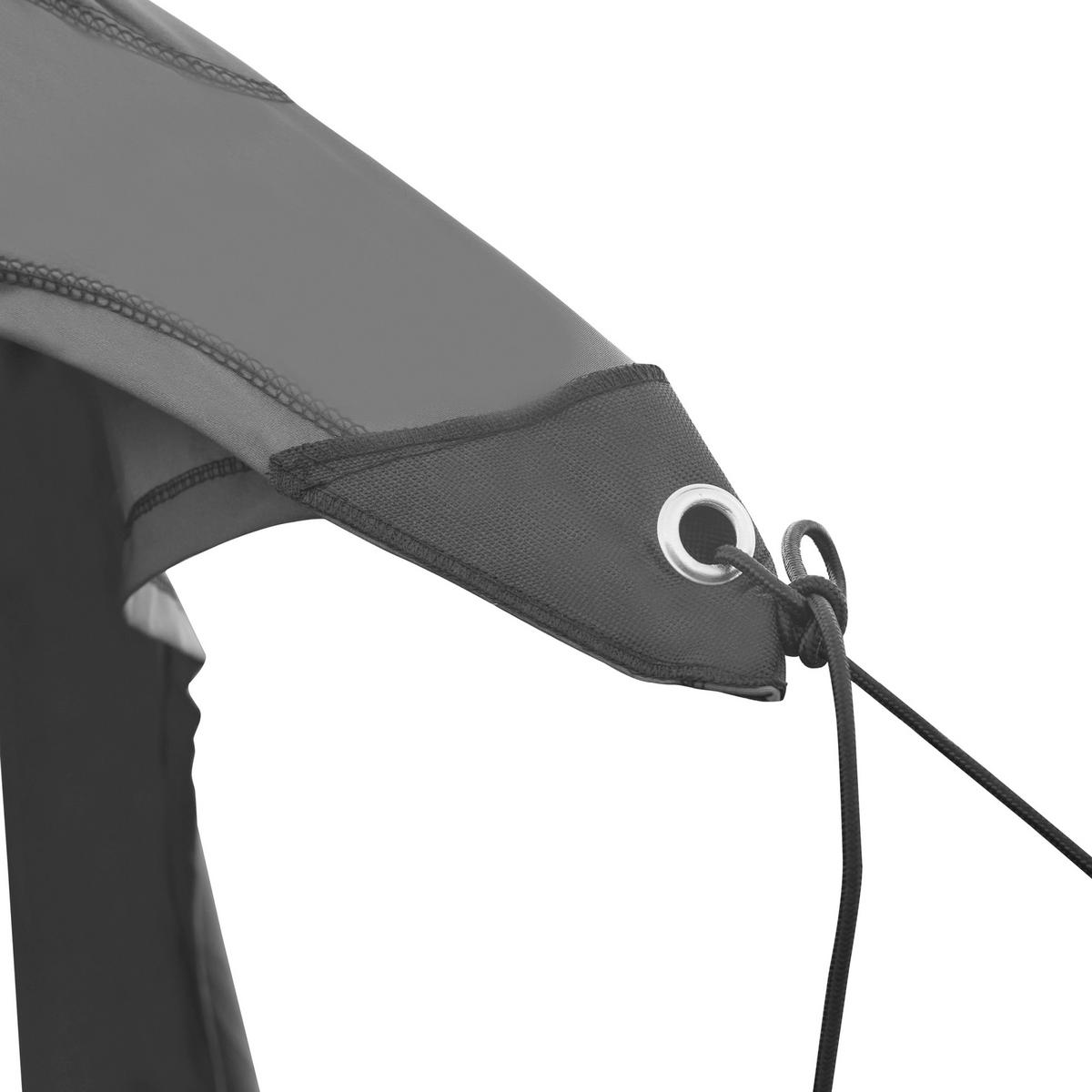 STRANDZELT Bernheze - Grau, Textil/Metall (200/200cm) - pro.tec