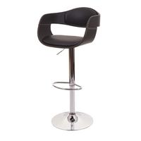 BARHOCKER A47B Schwarz - Schwarz, Textil (49/107/49cm) - MCW