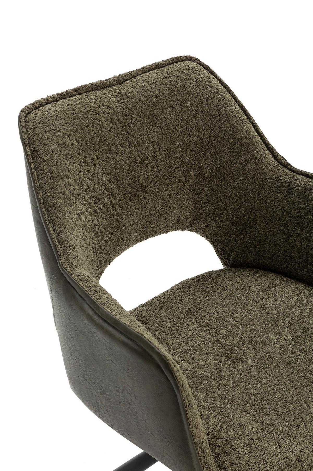 ESSZIMMERSTUHL Mariel Grün 60/62/47 cm 2er-Set - Grün, Textil (62/47/60cm) - Calicosy