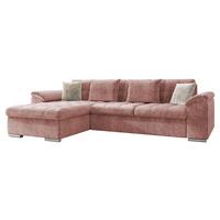 ECKSOFA Diana Premium, Seite: Links - Rosa, Holz/Textil (280/160cm) - MIRJAN24