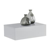 WANDREGAL Oslo - Weiß Hochglanz, Holzwerkstoff (46/15/30cm) - [en.casa]