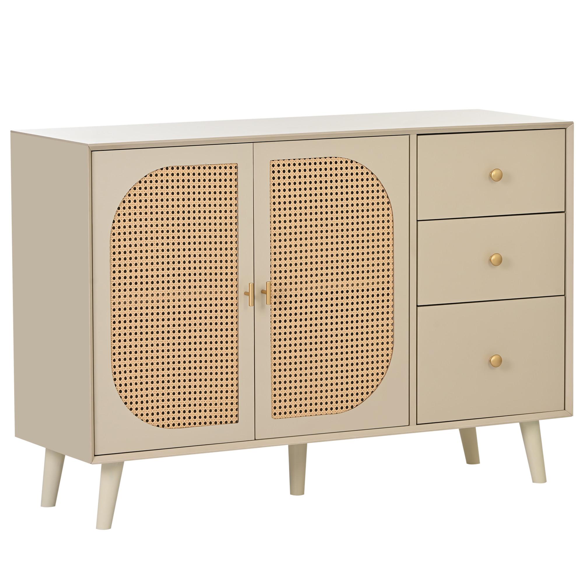 SIDEBOARD Cremeweiß 120/40/82,5 cm - Creme, Holzwerkstoff (40/83/120cm) - Urban Meuble