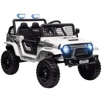 KINDER-ELEKTROAUTO Kunststoff Metall Weiß - Weiß, Metall (109/67/68.5cm) - AIYAPLAY