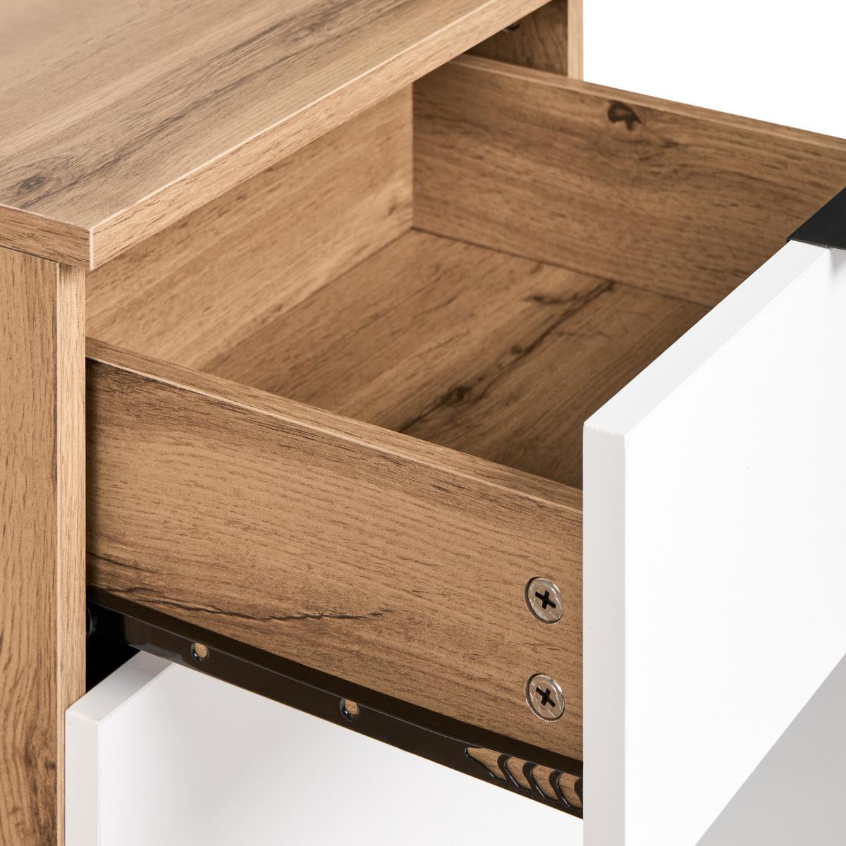 FLUR-SET Hellbraun Dorval - Hellbraun/Braun, Holzwerkstoff (94/190/38cm) - Beliani