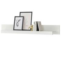 WANDBOARD weiß Hochglanz, Wandregal 150 x 20 cm - Weiß Hochglanz, Holzwerkstoff (150/20/18cm) - Furn.Design