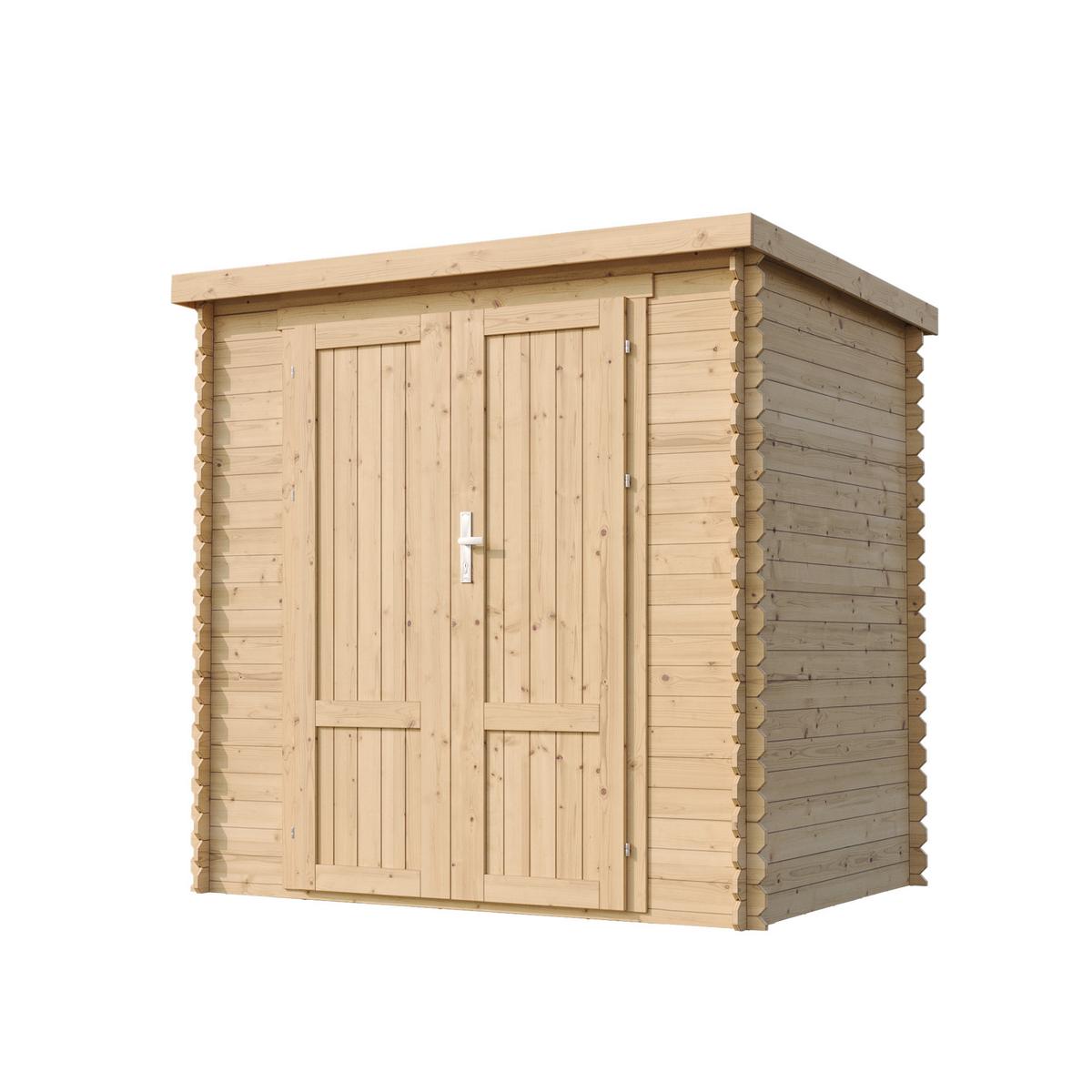 HOLZ-GARTENHAUS 2,22 m² TIMBELA M311F1 - Naturfarben, Holz (204/200/142cm) - Timbela