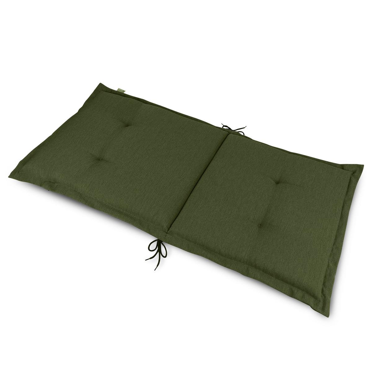 NIEDERLEHNERAUFLAGE HighLux NL 105/50/7cm Dunkelgrün 4tlg - Dunkelgrün, Textil (50/7/105cm) - Beautissu 
