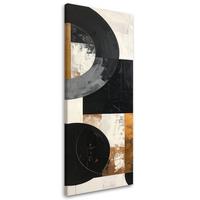 LEINWANDBILD 3D und geometrisch 40x120cm - Schwarz, Textil (40/120cm) - Feeby