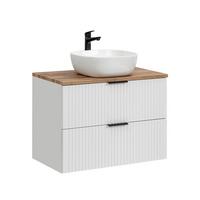 WASCHTISCH 80.6cm Adriel Weiß - Weiß, Holzwerkstoff (80.6/59/46cm) - Petits-meubles