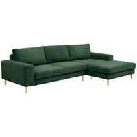 SOFA mit Longchair rechts Kaylynn Cordstoff dunkelgrün - Dunkelgrün, Kunststoff (175/294cm) - 58aufmkessel