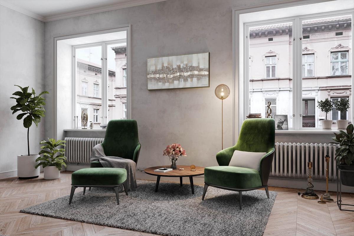 ÖLGEMÄLDE 120/60 cm - Beige/Grau, Holz/Textil (120/60cm) - KUNSTLOFT