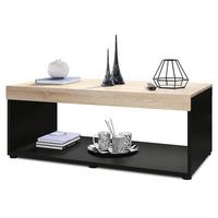 COUCHTISCH Pure Tischplatte und Blenden in Eiche sägerau - Eiche San Remo, Holzwerkstoff (58/104/40.5cm) - Vladon