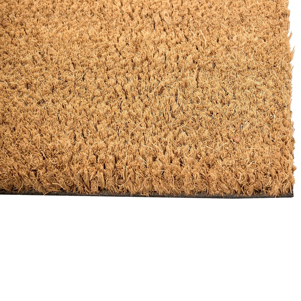 FUSSMATTE Naturfarben 55/120 cm Kokosfasern Lanao - Naturfarben, Textil (55/120cm) - Beliani